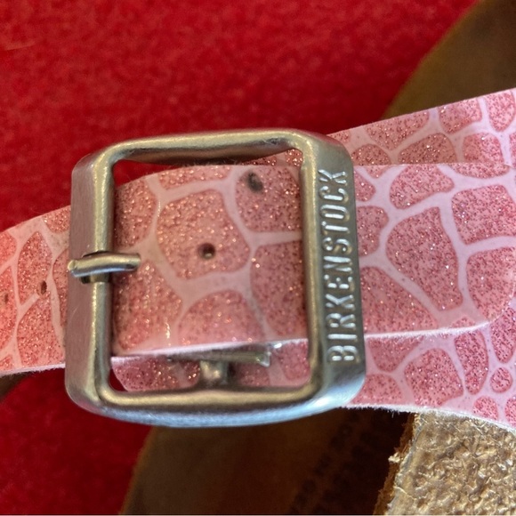 BIRKENSTOCK Sz 7 Magic Snake Pink Gizeh Slip On Front Post Thong Sandals - Picture 11 of 14